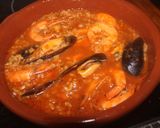 Foto del paso 7 de la receta: Arroz con mejillones y gambas en cazuela de barro