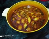 A picture of step 1 of Besan mogra with potato.