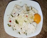 Foto langkah ke 2 dari resep Pepes Tahu Ebi Daun Mangkokan.