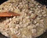 Csirkés-gombás rizottó recept fázis 8 fotója