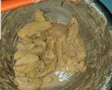 A picture of step 3 of Fried wedges#4week challenge # idd challenge.