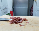 Foto del paso 3 de la receta: Alcachofas con jamón y huevo poché