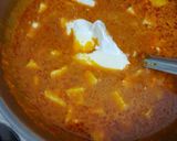 A picture of step 4 of Shahi paneer.