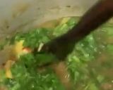 A picture of step 7 of Palak gosht.
