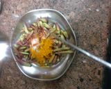 A picture of step 2 of Thuthiya or pakar Achar (pickle).