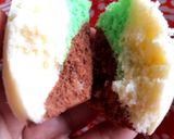 Foto langkah ke 4 dari resep Bolu santan mocca pandan🍂.