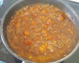 A picture of step 3 of Fried rice and manchurian.