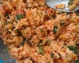 Foto del paso 3 de la receta: Panqueques de acelga rellenos de pollo