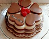 Foto langkah ke 7 dari resep Puding Roti Lapis Coklat.