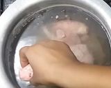 A picture of step 1 of Bheja Fry.