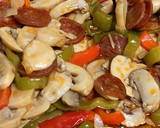 Foto del paso 3 de la receta: Espaguetis con pimientos y champiñones