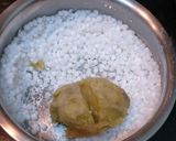 A picture of step 2 of Sago Sweet Potato Katori Chaat.