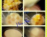 A picture of step 4 of Mango custard jelly juice.