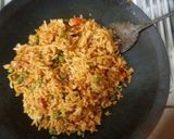 A picture of step 7 of Street style tawa pulao.