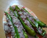 รูปขั้นตอนการทำที่ 5 ของ พริกหยวกยัดใส้หมูสับ