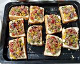 A picture of step 3 of Schezwan Pepper Bruschetta.
