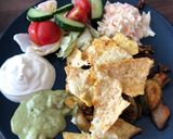 A picture of step 6 of Nacho ‘lasagne’.