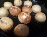 A picture of step 3 of Dal baatis in appe pan.