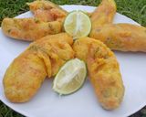 A picture of step 5 of Banana fritters.