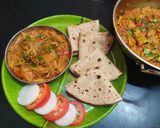 A picture of step 5 of Papad Methi sabji.