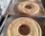 Foto langkah ke 2 dari resep Bolu puding salju strawberry.