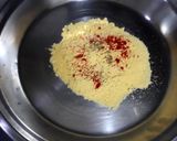 A picture of step 1 of Makki Ki Roti.