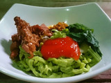 Mie Ayam Hijau+Orange