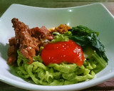 Foto langkah ke 5 dari resep Mie Ayam Hijau+Orange.