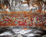 Foto del paso 3 de la receta: Tarta de galletas bañadas con budín al caramelo y chocolate de avellanas