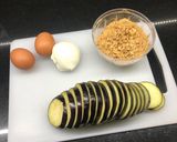 Une image de l'étape 1 de Aubergines panées a la mozzarella.
