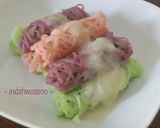 Foto langkah ke 6 dari resep Roti Jala Saus Durian.