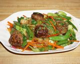 A picture of step 5 of Shiitake Meatballs, Jon Style.