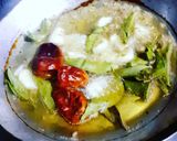 A picture of step 3 of Hydrabadi Tomato kutt with boiled rice🍅.