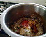 A picture of step 7 of Ghuugni Chaat.