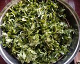 A picture of step 1 of Methi Matar Malai.