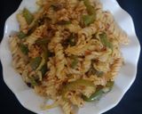 A picture of step 8 of Veggies pasta.