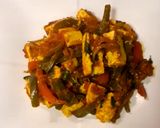 A picture of step 13 of Paneer Jalfrezi.