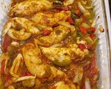 A picture of step 3 of Easy Oven Baked Chicken Fajitas.