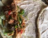 A picture of step 7 of Chicken X beef shawarma.