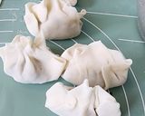 Hình bước làm 3 của món Bánh mandu tôm thịt áp chảo (sủi cảo Hàn Quốc)