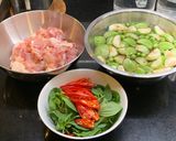 รูปขั้นตอนการทำที่ 1 ของ สปาเก็ตตี้แกงเขียวหวานไก่