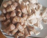 Foto del paso 3 de la receta: Fideos con pollo y salchichas