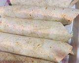 A picture of step 4 of Chicken Roll.