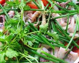 Hình bước làm 4 của món Mực Lá Xào
