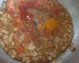A picture of step 2 of Jhunka sabzi with Bajre ki Roti.