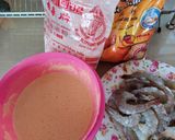 Gambar langkah 1 resipi Udang celup Tepung.