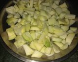 A picture of step 2 of Khatti mitthi lonji/ Murabba.