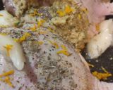 Töltött, narancsos kacsacomb recept fázis 3 fotója