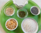 A picture of step 1 of For a Healthy Bharat Mata -Tri Color Adai.