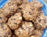 Hình bước làm 9 của món Bánh quy chocolate yến mạch bằng nồi chiên không dầu